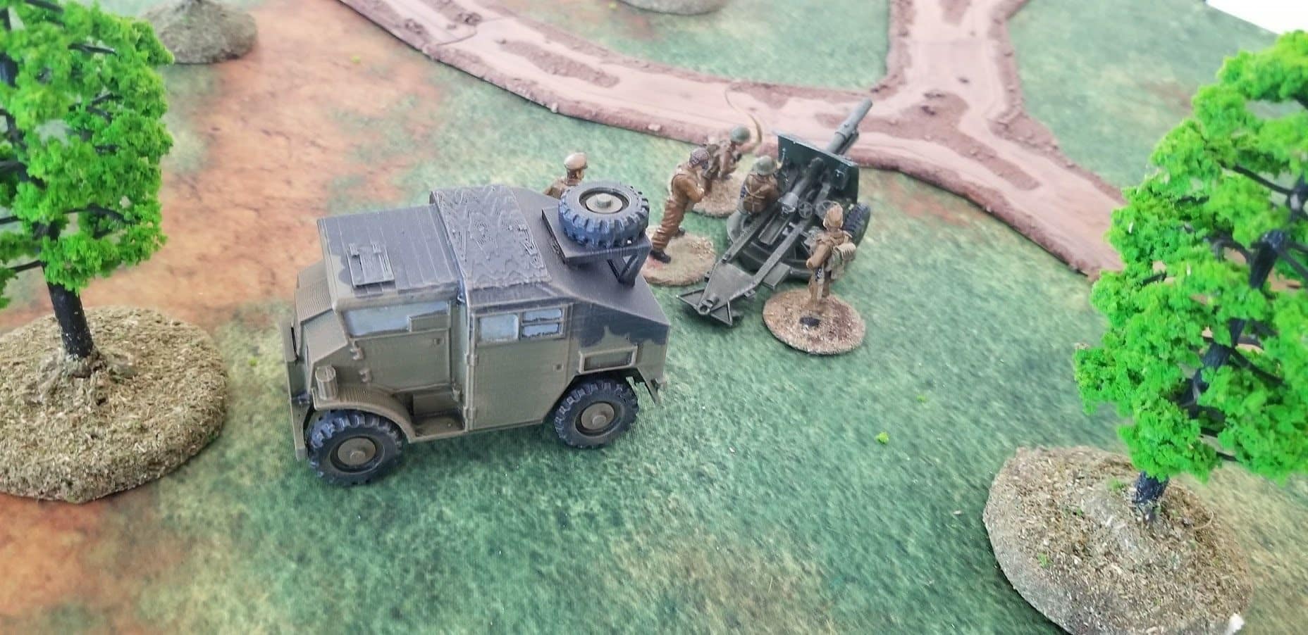 28mm 1/56 3D printed British Field Artillery Tractor suitable for Bolt Action 