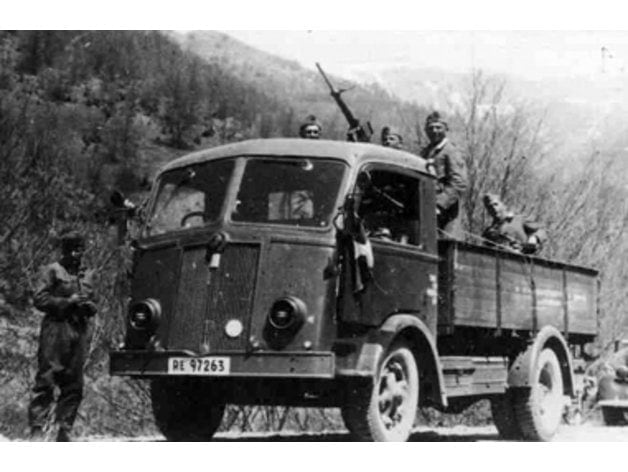 Details about   World War 2 Italian Fiat Truck 28 mm 1/56 scale 