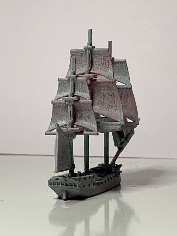 9034 1/200 France Styx sailing frigate assembled model 