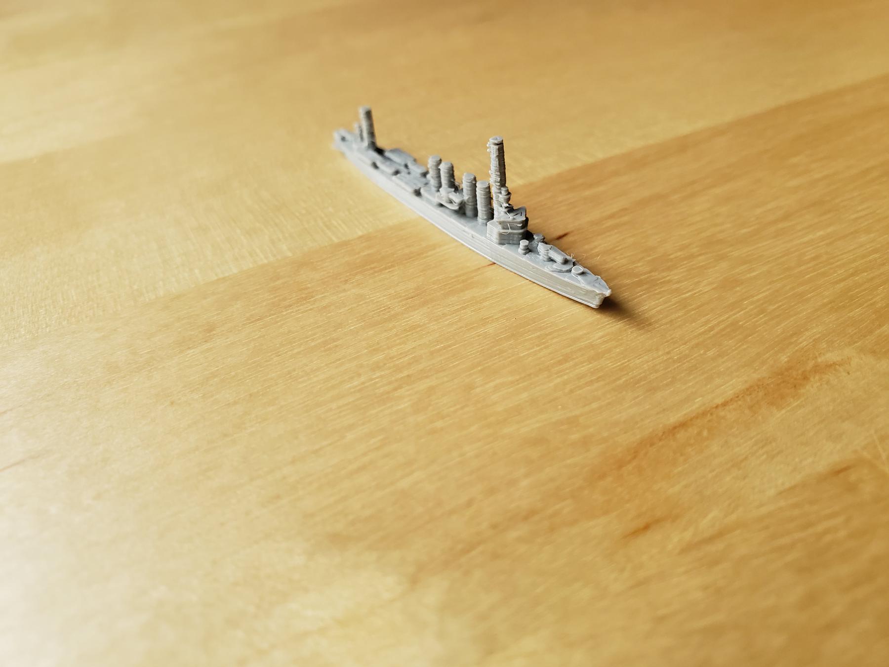 1/1200 WWII River E Class Destroyer x 2 3D Printed Grey 