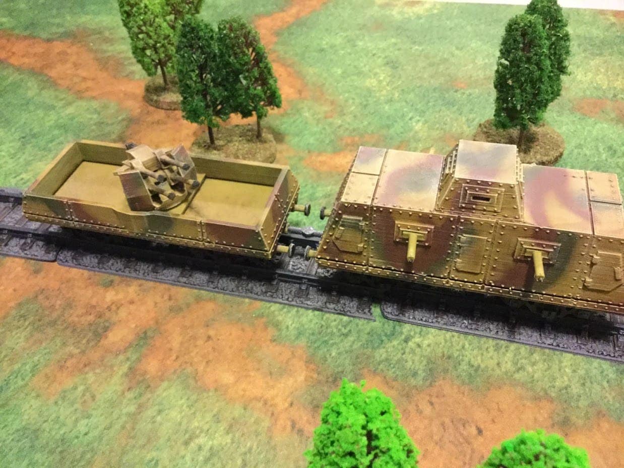 Bolt Action Chain of Command 28mm 1 Armoured Train Wagon or a Locomotive 