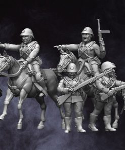 5x Axis & Allies Romanian Cavalry Miniatures Genrman WWII Soldier Miltary #45 