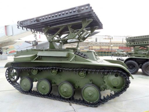 Katyusha launcher based on the Soviet T-60 tank