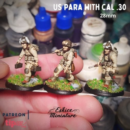 3D Printable US paratroopers on M53 scooter - 28mm by Eskice Miniature -  Aron