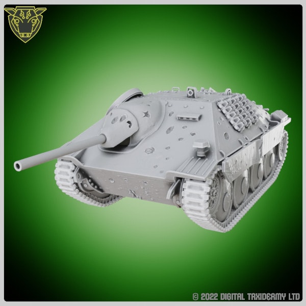 Jagdpanzer 38 - Hetzer German light tank destroyer with battle scars -