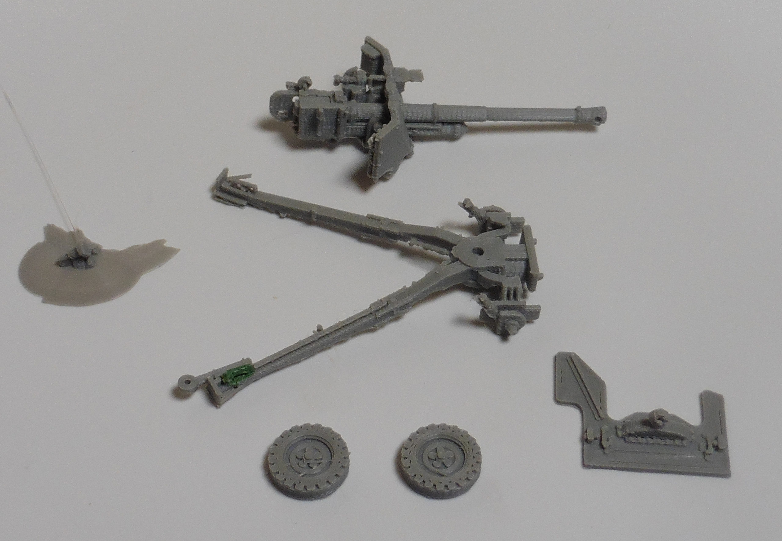 28mm 1/56 3D printed WWII British 6 pdr Anti-Tank gun suitable for Bolt Action 