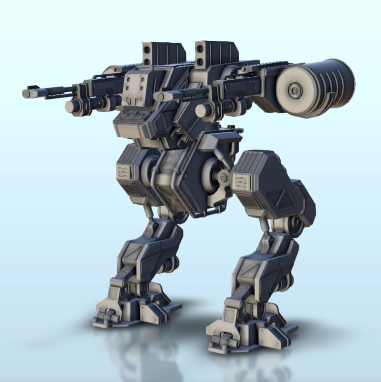 Hartolia miniatures | Enos combat robot (11) | STL file for 3D printing